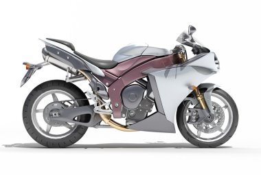 güçlü sportbike izole