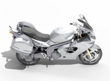güçlü sportbike izole