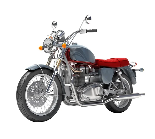 Classic motorcycle isolated — Stock Photo, Image