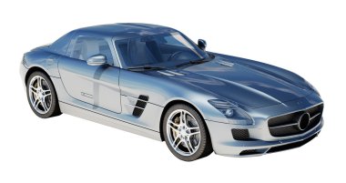 hafif bir arka plan üzerinde izole supercar