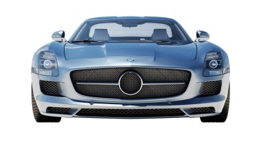 hafif bir arka plan üzerinde izole supercar