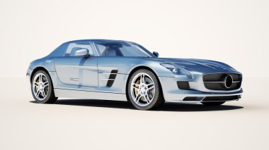 hafif bir arka plan üzerinde supercar