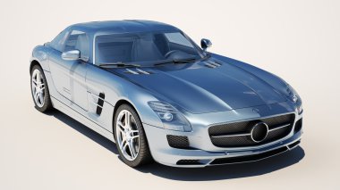 hafif bir arka plan üzerinde supercar