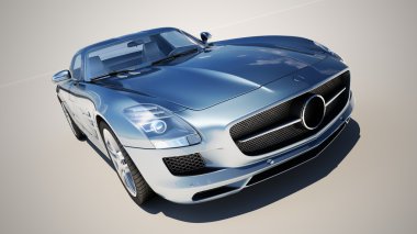 hafif bir arka plan üzerinde supercar