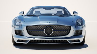 hafif bir arka plan üzerinde supercar