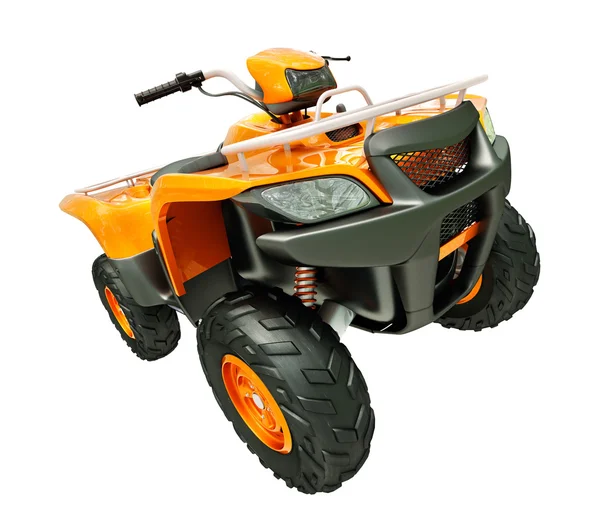 Moto quad isolado — Fotografia de Stock