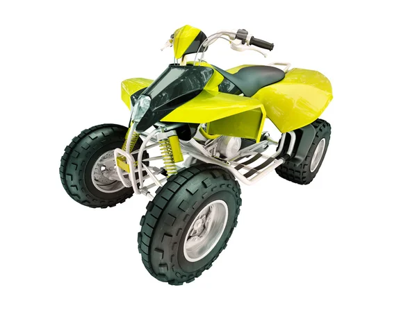 Moto quad isolado — Fotografia de Stock