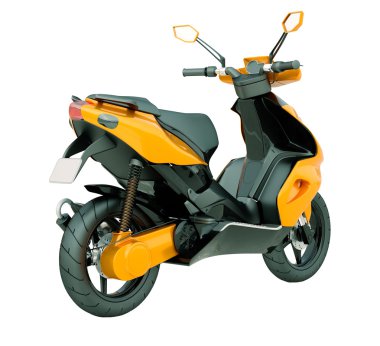 modern scooter izole