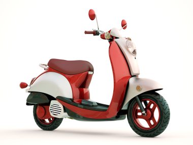 Classic scooter clipart