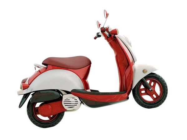 Klassieke scooter geïsoleerd — Stockfoto