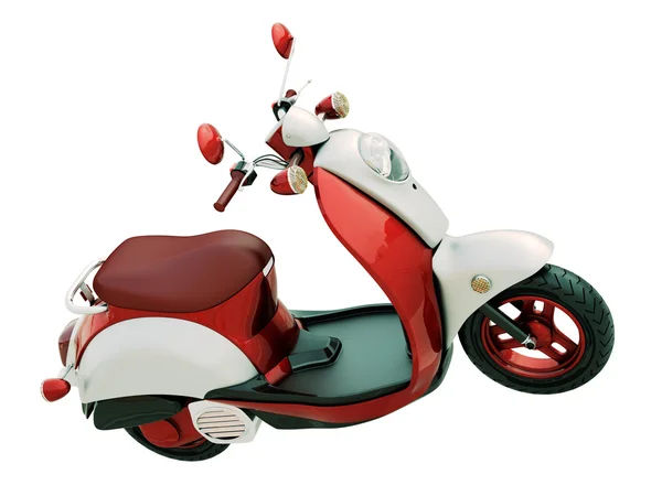 Izole klasik scooter — Stok fotoğraf