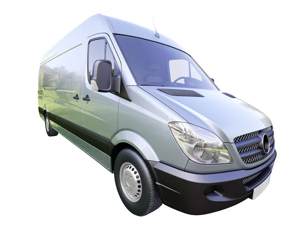 Commercial van isolated — Stock Photo, Image