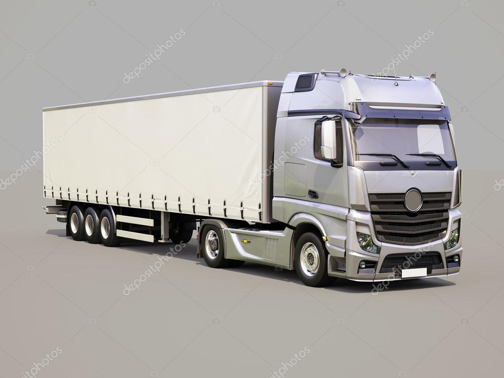 Semitrailer truck \u2014 Stock Photo \u00a9 Supertrooper 29852457