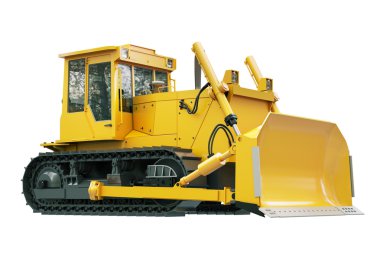 ağır zincir buldozer izole