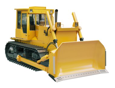 ağır zincir buldozer izole