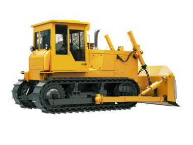 ağır zincir buldozer izole