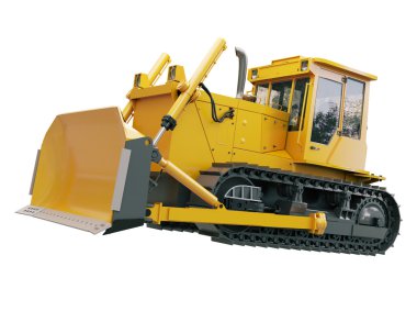 ağır zincir buldozer izole