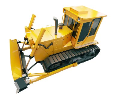 ağır zincir buldozer izole