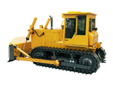 ağır zincir buldozer izole