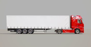 Semi-trailer truck clipart