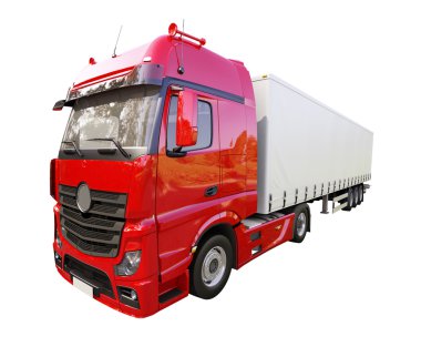 izole Romörklü Kamyon