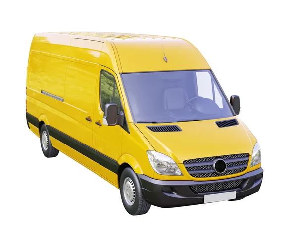 Commercial van isolated — Stock Photo, Image