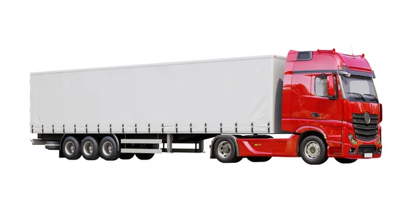 Návěs nákladní automobil, samostatný — Stock fotografie