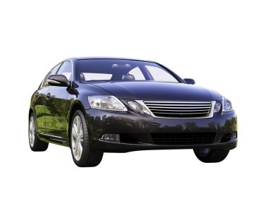 Modern araba beyaz izole