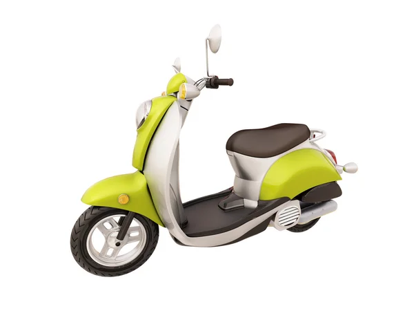 Klassieke scooter geïsoleerd — Stockfoto