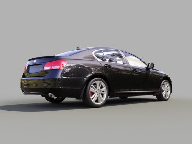 üzerinde gri bir modern araç