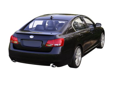 Modern araba beyaz izole