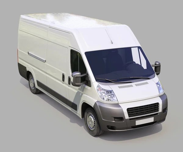 White commercial delivery van