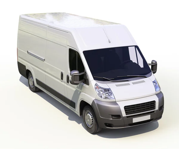 White commercial delivery van — Stock Photo, Image