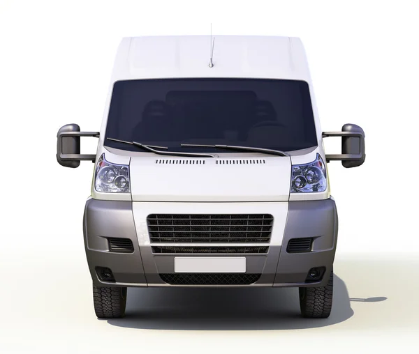 White commercial delivery van — Stock Photo, Image