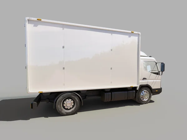Witte commerciële bestelwagen — Stockfoto