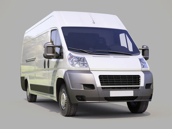 White commercial delivery van — Stock Photo, Image