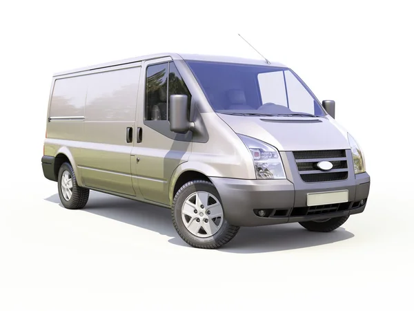 Gray commercial delivery van — Stock Photo, Image