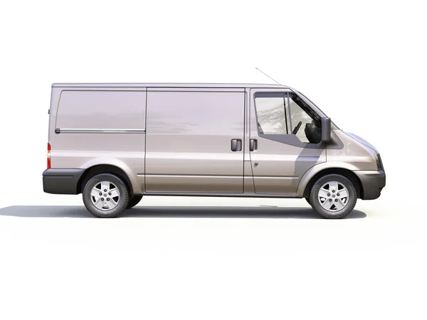 Gray commercial delivery van — Stock Photo, Image