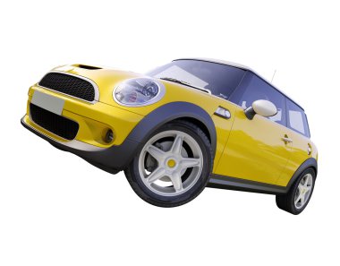 Modern kompakt şehir otomobili