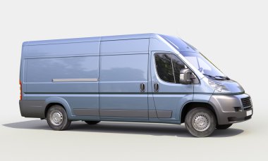 Mavi ticari teslimat van