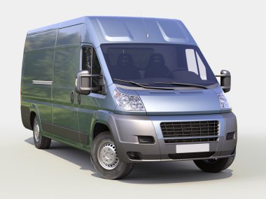 Mavi ticari teslimat van