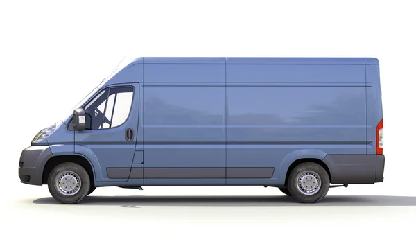 Blue commercial delivery van — Stock Photo, Image