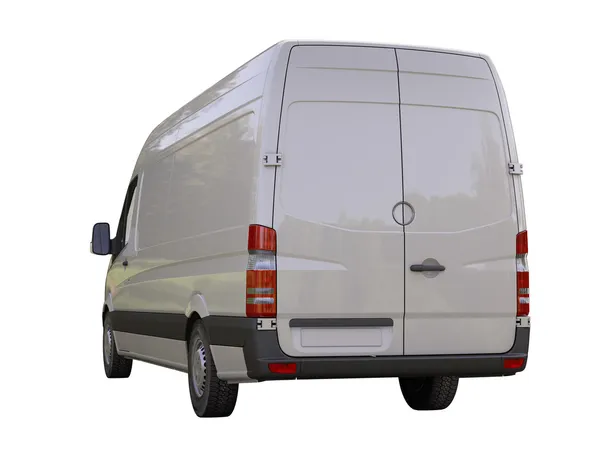 Commercial van isolated — Stock Photo, Image