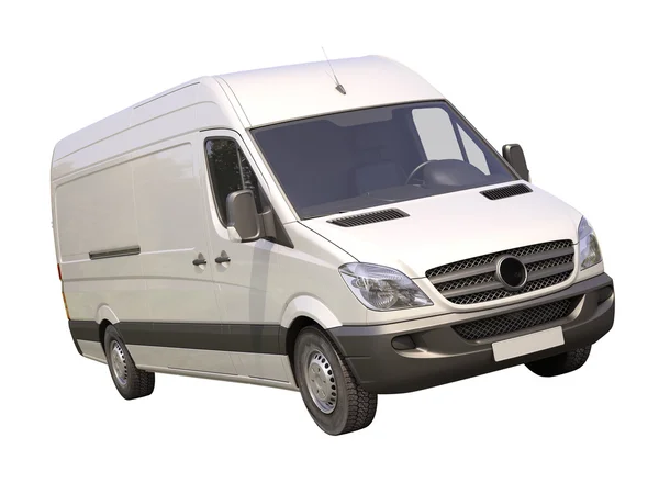 Commercial van isolated — Stock Photo, Image