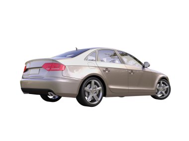 modern lüks araba izole