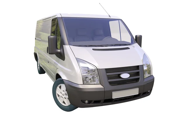 Commercial van isolated — Stock Photo, Image