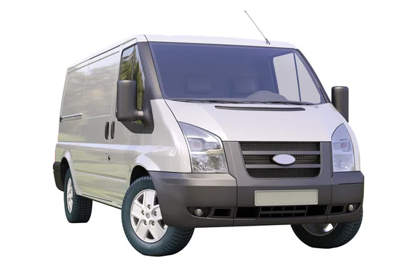 Commercial van isolated — Stock Photo, Image