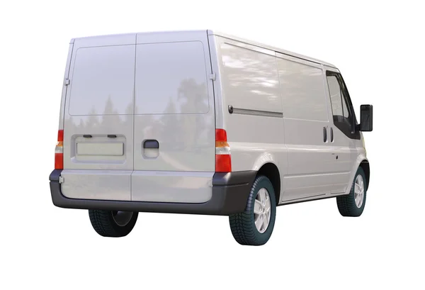 Commercial van isolated — Stock Photo, Image