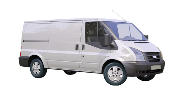 Commercial van isolated — Stock Photo, Image