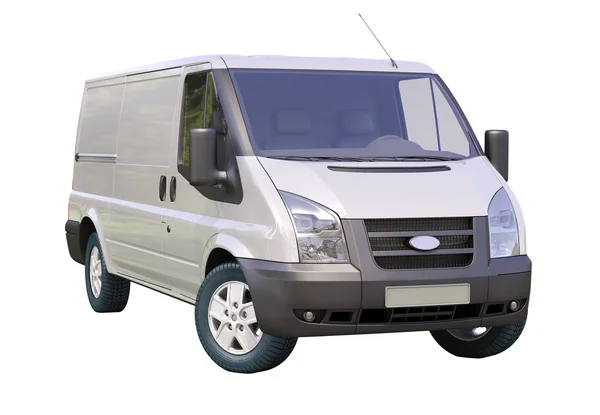 Commercial van isolated — Stock Photo, Image